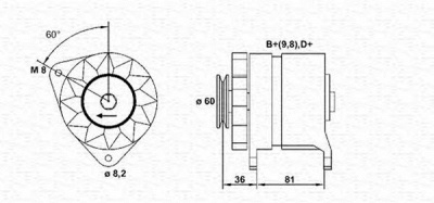 MAGNETI MARELLI 943356118010 -  Генератор